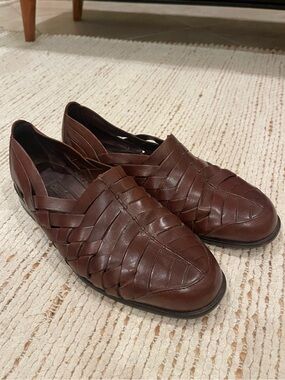 Cole Haan Bragano woven leather fisherman sandals